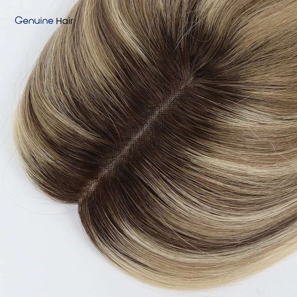 Remy Hair Topper — Blonde Straight 130% Density - Cozy & Co. Market