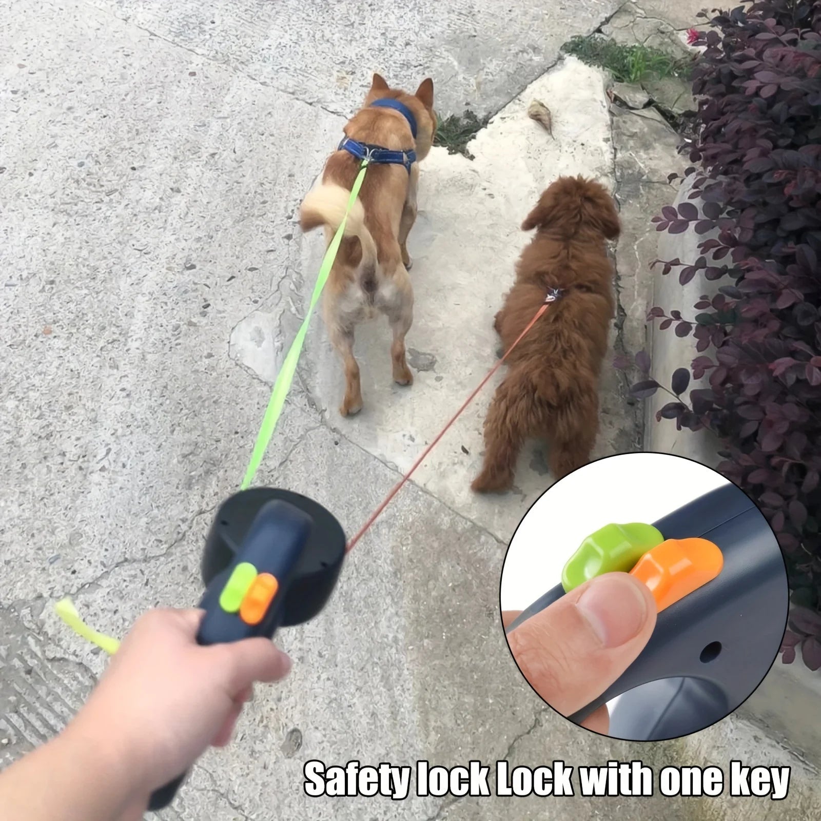 Retractable Double-End Dog Leash with LED Flashlight — 3M - Cozy & Co. Market