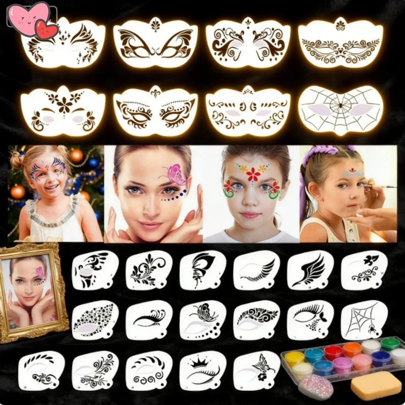Reusable Face & Body Paint Stencils - Cozy & Co. Market