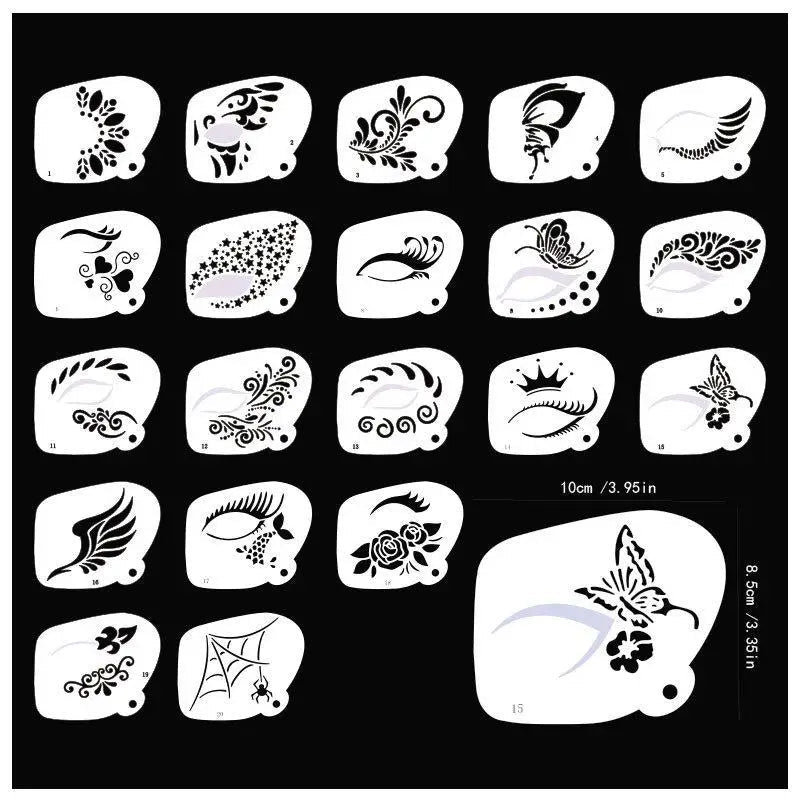 Reusable Face & Body Paint Stencils - Cozy & Co. Market