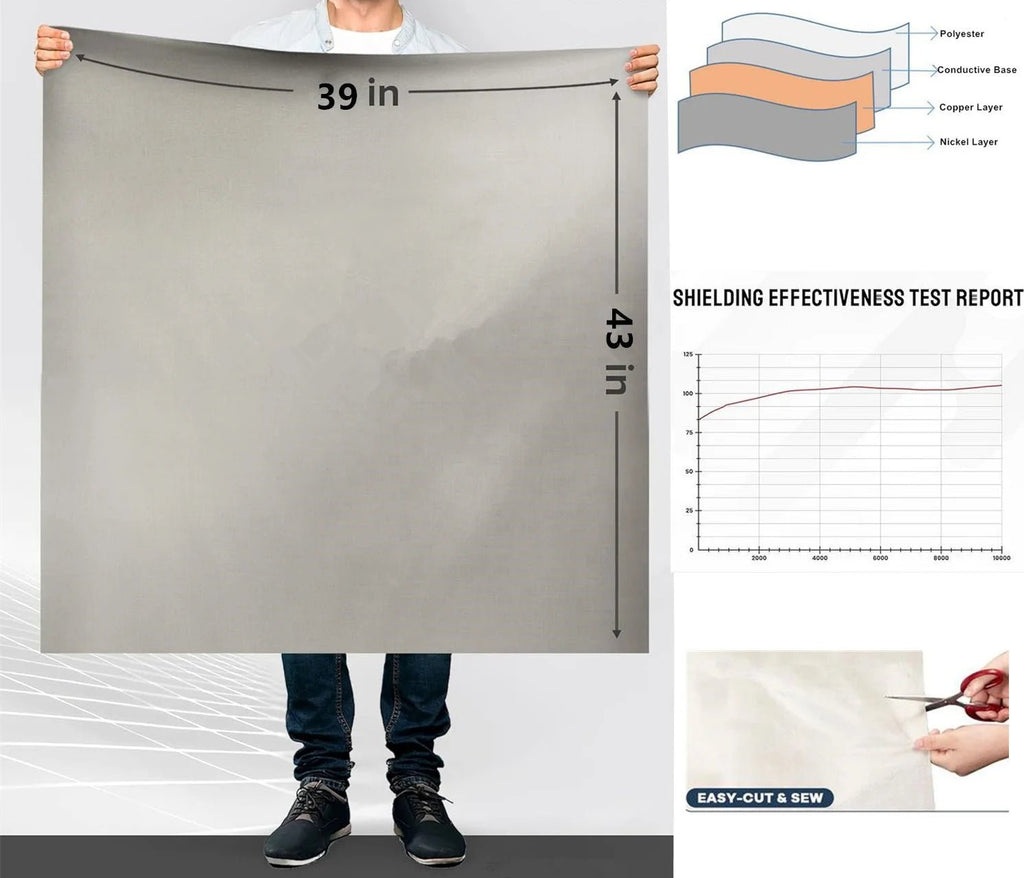 RF Faraday Fabric Conductive Shielding for EMI WiFi Phone EMF Shield & Faraday Cage Woven Dress for Girls - Cozy & Co. Market