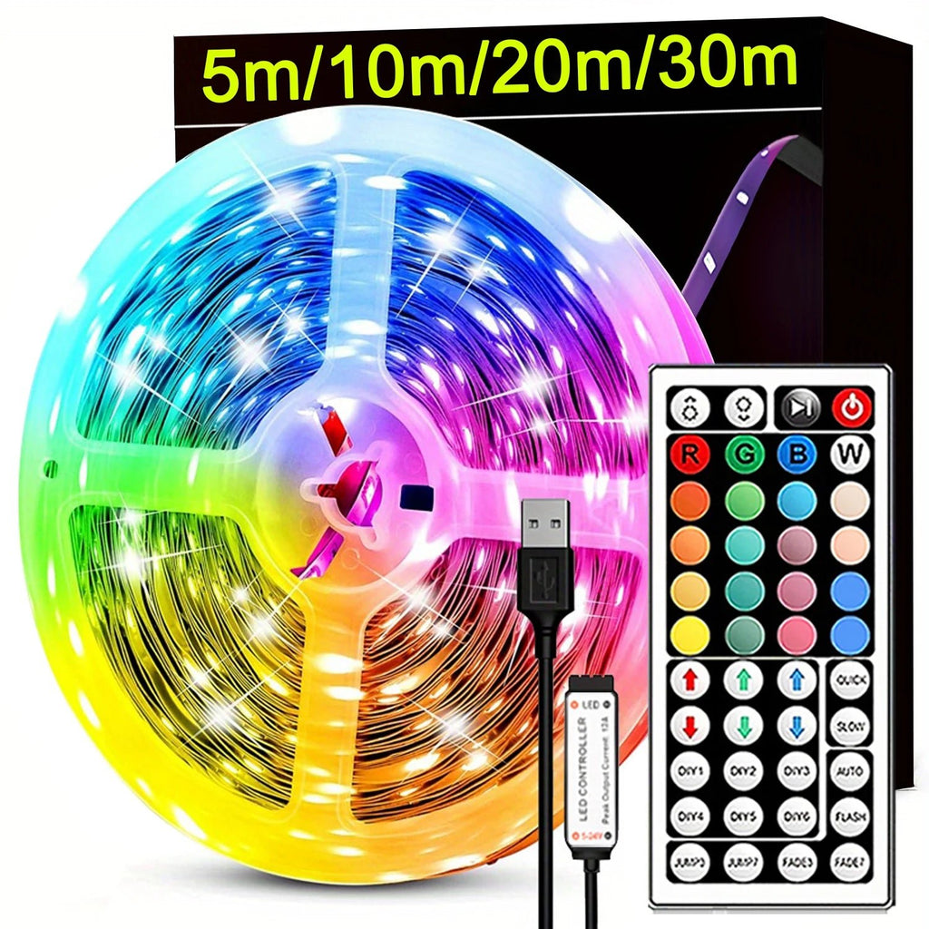 RGB Led Strip Lights with Remote Control Luces Led Room Light USB Flexible Ribbon for Room Decoration TV Backlight Diode Tape - Cozy & Co. Market