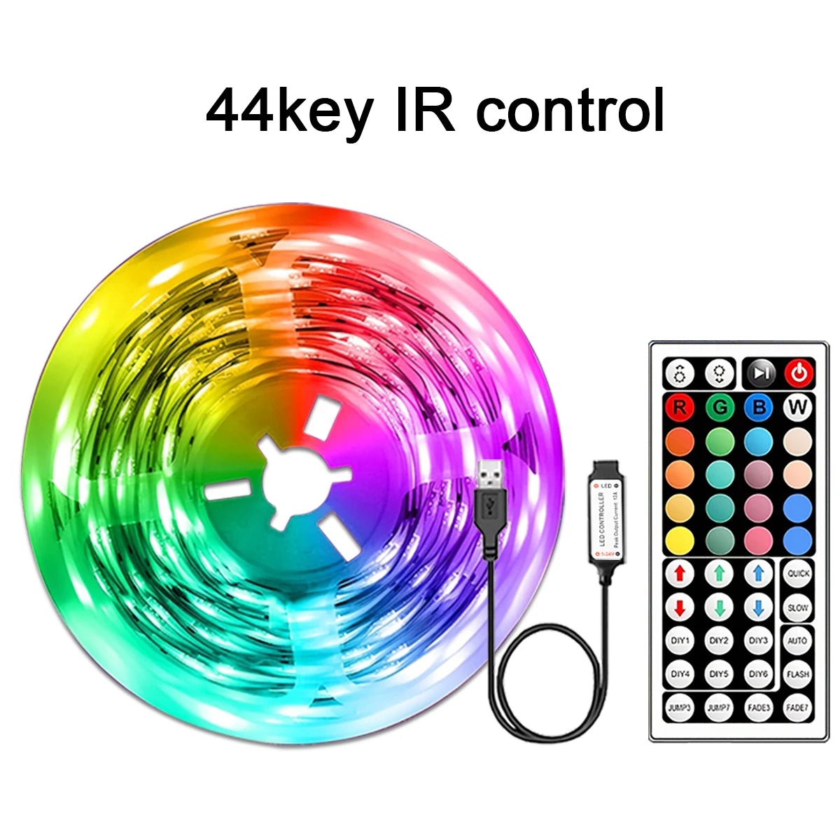 RGB Led Strip Lights with Remote Control Luces Led Room Light USB Flexible Ribbon for Room Decoration TV Backlight Diode Tape - Cozy & Co. Market