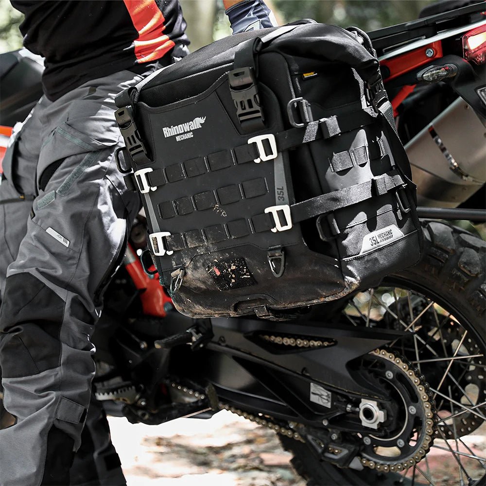 Rhinowalk 35L Motorcycle Quick Release Side Pannier Bag, Motorbike Seat Saddle Tail Bag for ADV Motorcycle Accessories - 1PC - Cozy & Co. Market