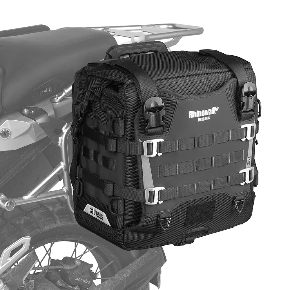 Rhinowalk 35L Motorcycle Quick Release Side Pannier Bag, Motorbike Seat Saddle Tail Bag for ADV Motorcycle Accessories - 1PC - Cozy & Co. Market