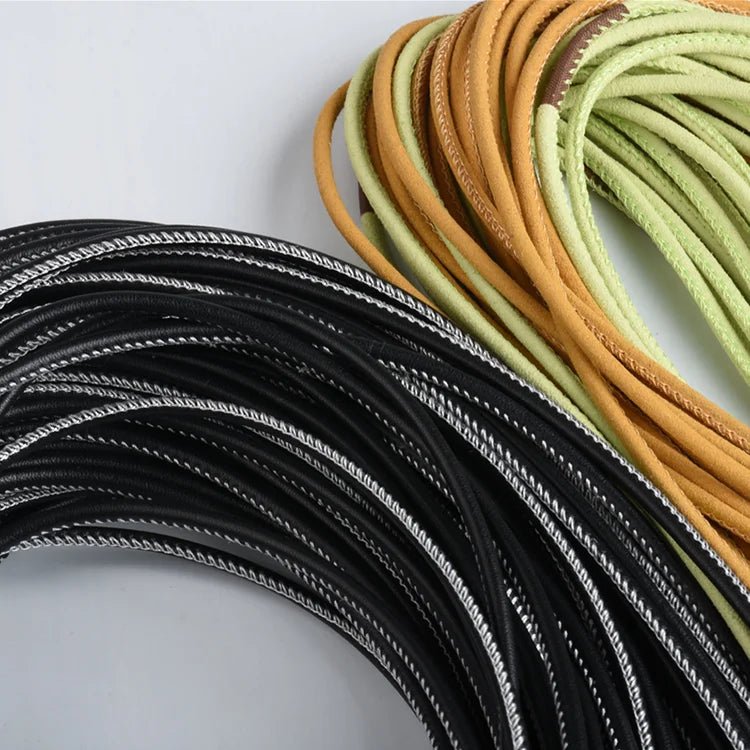 Round Leather Rope — Suede Microfiber Cord for Bags, Hoodies & Shoelaces (3–15mm) - Cozy & Co. Market