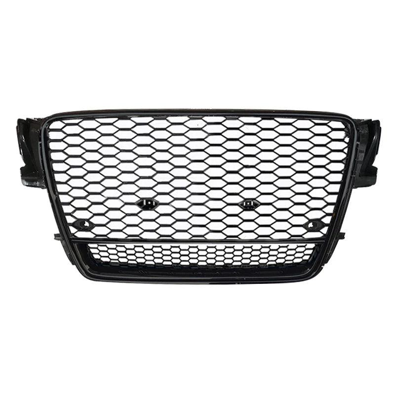 RS5 Style Front Sport Hex Mesh Honeycomb Hood Grill A5 S5 Gloss Black Grill for Audi A5 S5 B8 2008 2009 2010 2011 2012 - Cozy & Co. Market