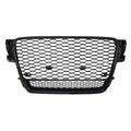 RS5 Style Front Sport Hex Mesh Honeycomb Hood Grill A5 S5 Gloss Black Grill for Audi A5 S5 B8 2008 2009 2010 2011 2012 - Cozy & Co. Market
