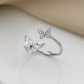 S925 Sterling Silver Butterfly Ring for Women - Cozy & Co. Market
