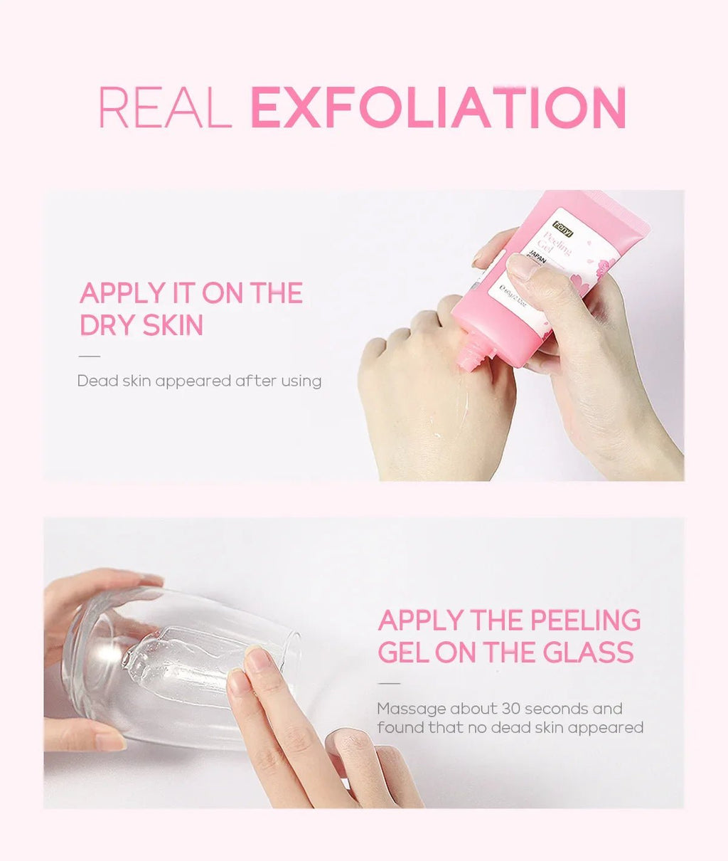 Sakura Face Deep Cleaning Exfoliating Gel Skin Care Whitening Moisturizer Repair Facial Scrub Skin Care 60g - Cozy & Co. Market