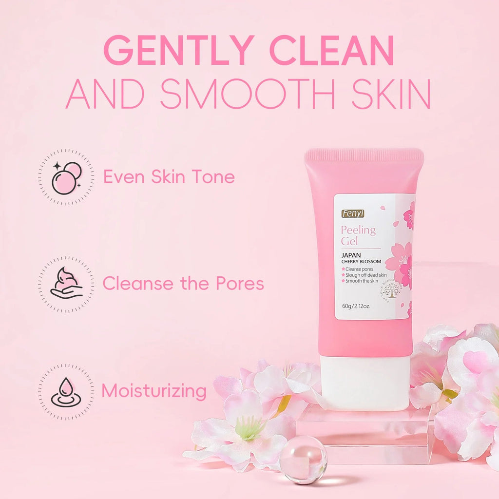 Sakura Face Deep Cleaning Exfoliating Gel Skin Care Whitening Moisturizer Repair Facial Scrub Skin Care 60g - Cozy & Co. Market