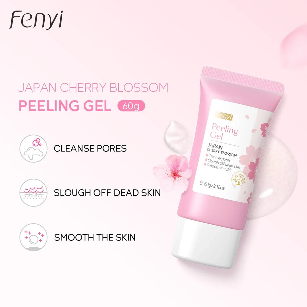 Sakura Face Deep Cleaning Exfoliating Gel Skin Care Whitening Moisturizer Repair Facial Scrub Skin Care 60g - Cozy & Co. Market