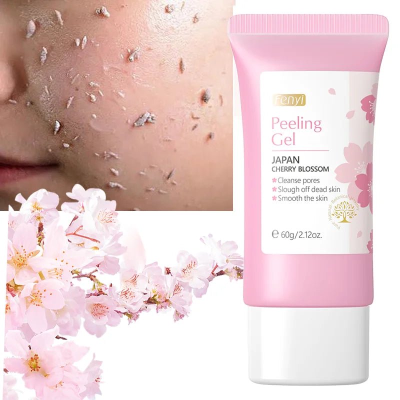 Sakura Face Deep Cleaning Exfoliating Gel Skin Care Whitening Moisturizer Repair Facial Scrub Skin Care 60g - Cozy & Co. Market