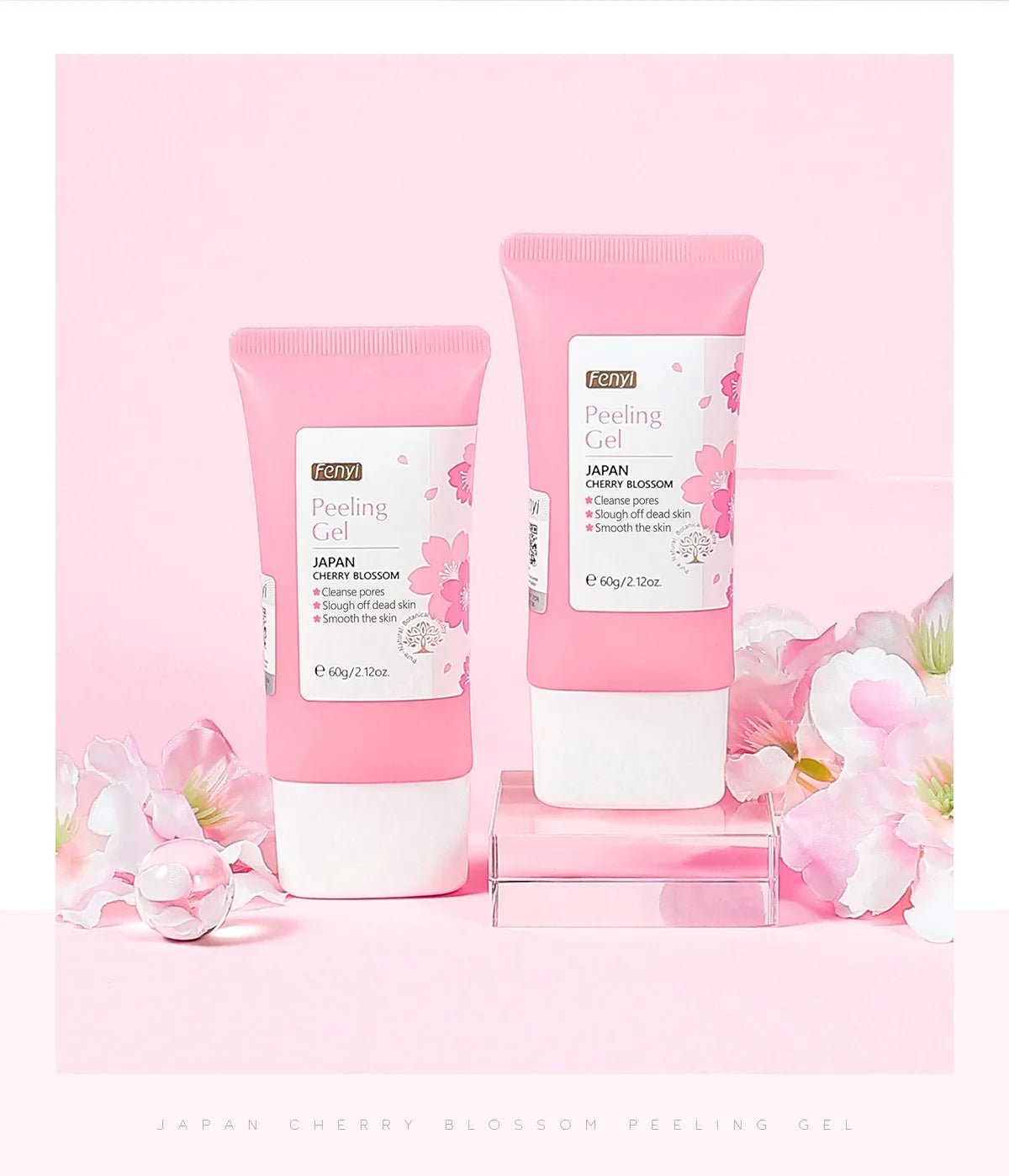 Sakura Face Deep Cleaning Exfoliating Gel Skin Care Whitening Moisturizer Repair Facial Scrub Skin Care 60g - Cozy & Co. Market
