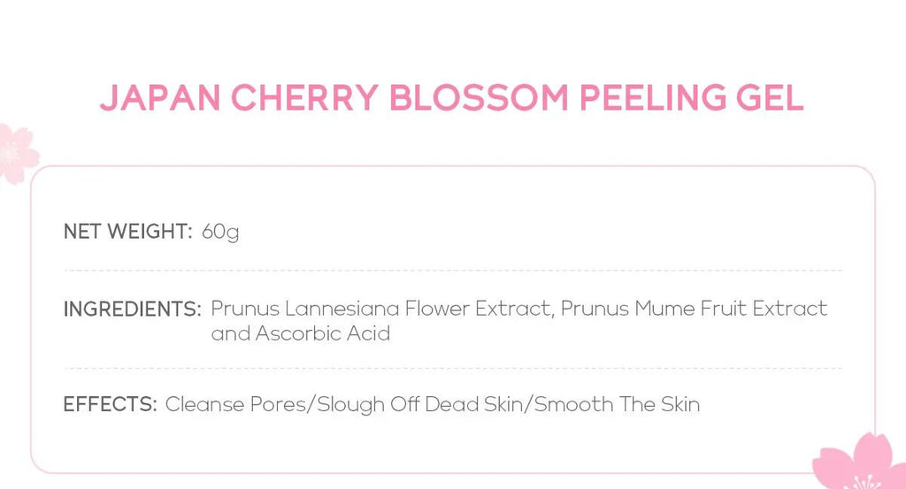 Sakura Face Deep Cleaning Exfoliating Gel Skin Care Whitening Moisturizer Repair Facial Scrub Skin Care 60g - Cozy & Co. Market