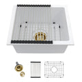 Sarlai Group Granite Kitchen Sink Undermount Bar Sink Quartz 15 Inches Granite Composite Kitchen Sink - Cozy & Co. Market