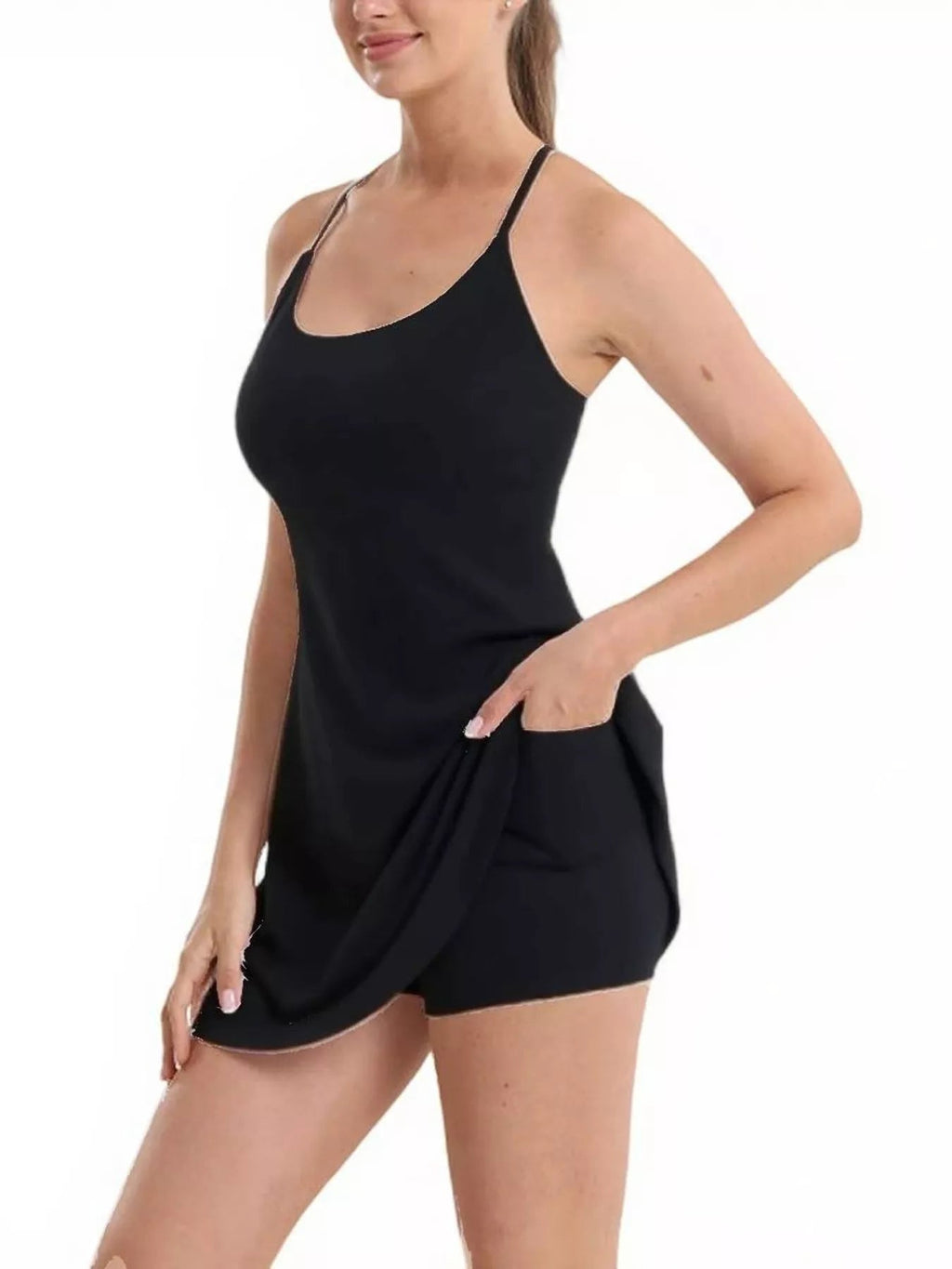 Scoop Neck Cami and Shorts Active Set - Cozy & Co. Market
