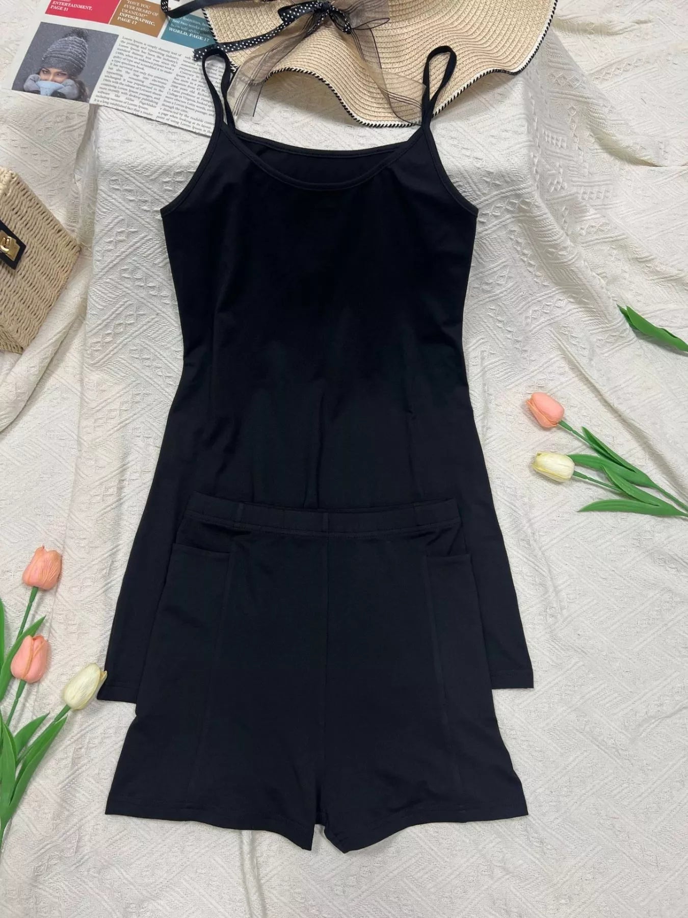 Scoop Neck Cami and Shorts Active Set - Cozy & Co. Market