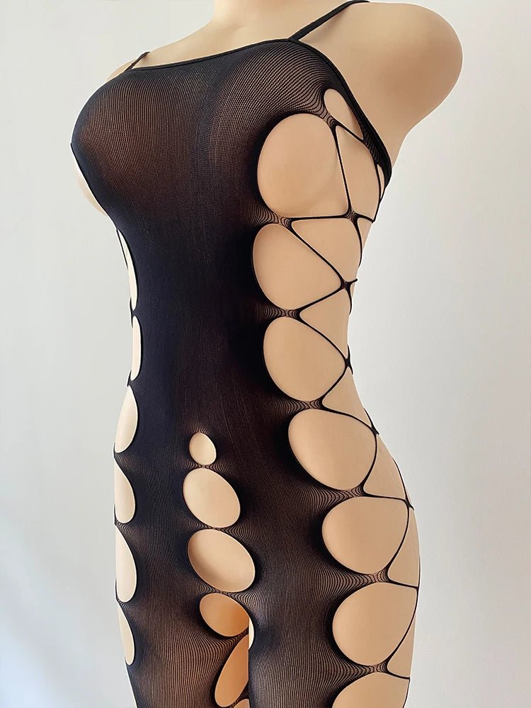 Sexy Lingerie Open Crotch Transparent Mesh Fish Net Full Body Stocking Crotchless Sexy Bodystocking - Cozy & Co. Market