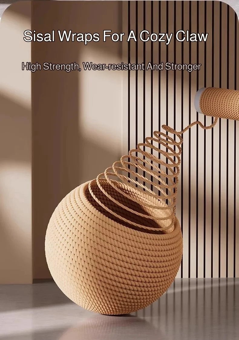 Sisal Cat Scratching Ball Toy — Teeth Cleaning & Anti-Bite - Cozy & Co. Market