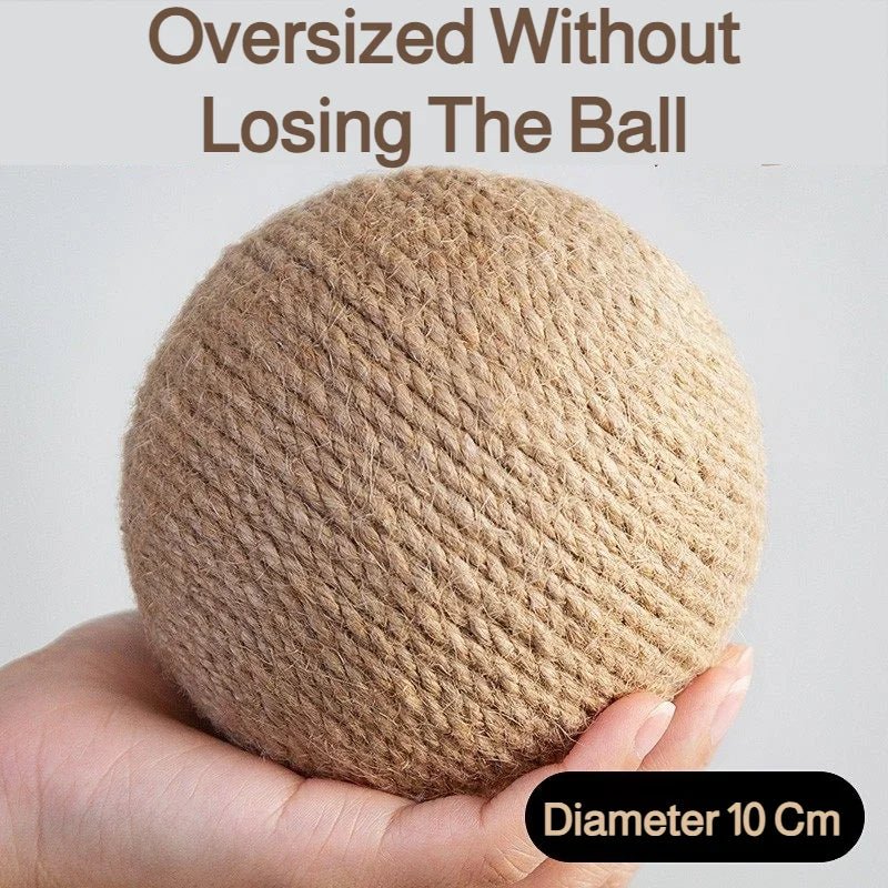 Sisal Cat Scratching Ball Toy — Teeth Cleaning & Anti-Bite - Cozy & Co. Market