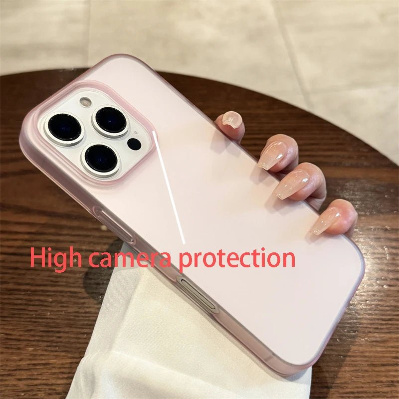 Soft Matte Candy Transparent Phone Case For iPhone 17 16 15 14 Pro Max Plus 13 12 11 XR Shockproof Silicone Bumper Cover - Cozy & Co. Market