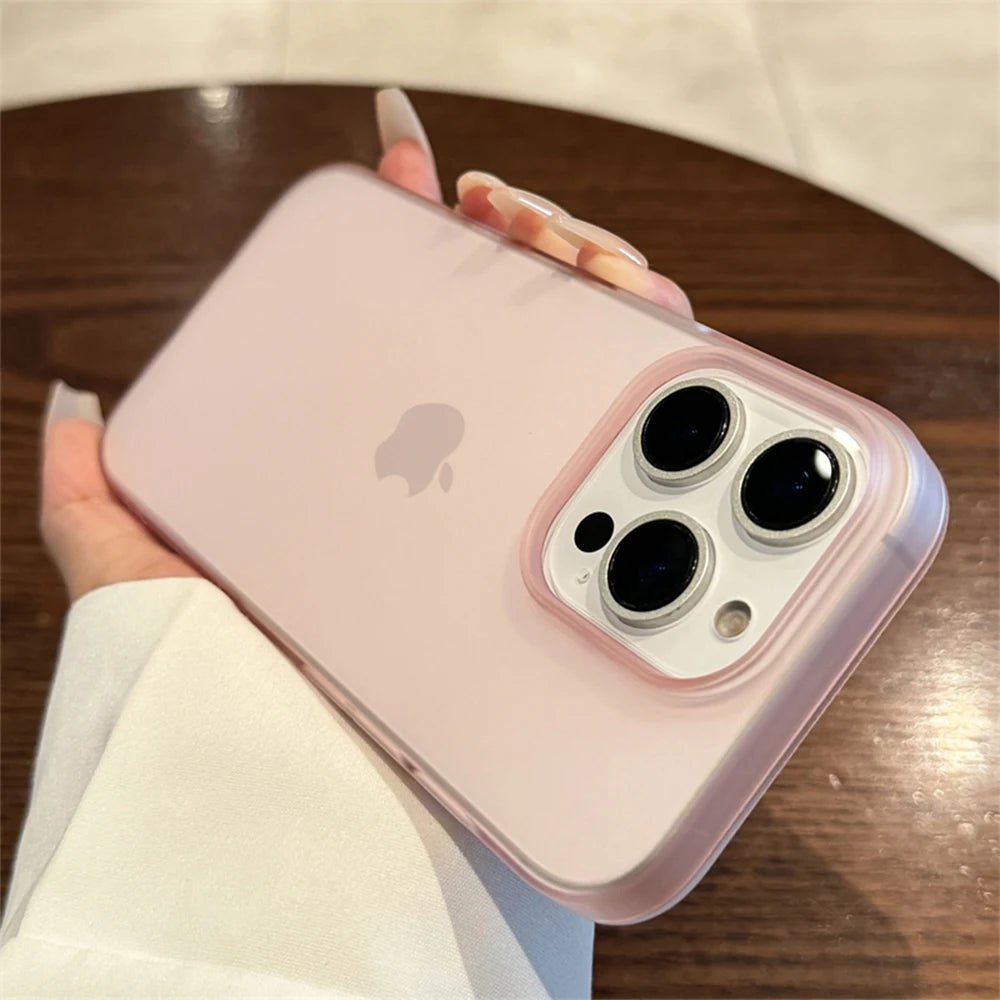 Soft Matte Candy Transparent Phone Case For iPhone 17 16 15 14 Pro Max Plus 13 12 11 XR Shockproof Silicone Bumper Cover - Cozy & Co. Market
