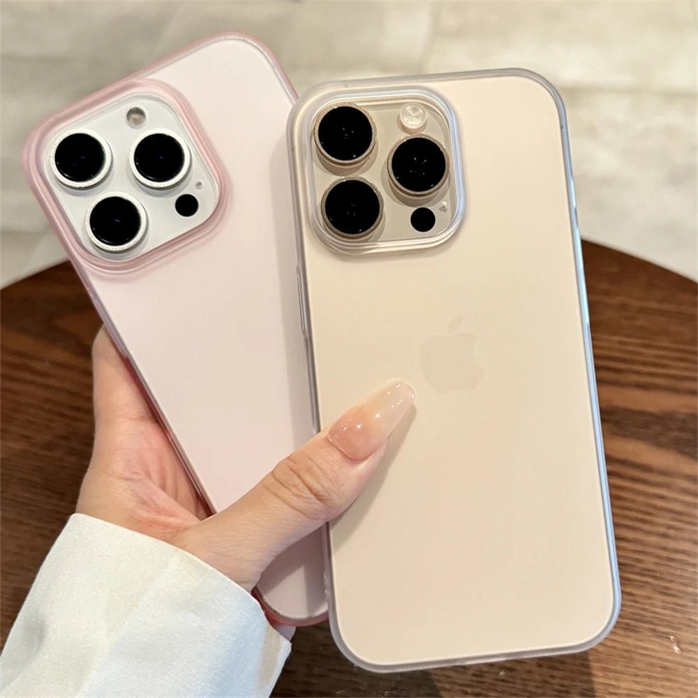 Soft Matte Candy Transparent Phone Case For iPhone 17 16 15 14 Pro Max Plus 13 12 11 XR Shockproof Silicone Bumper Cover - Cozy & Co. Market