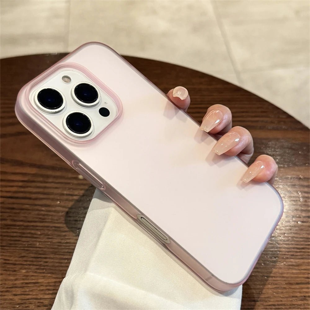 Soft Matte Candy Transparent Phone Case For iPhone 17 16 15 14 Pro Max Plus 13 12 11 XR Shockproof Silicone Bumper Cover - Cozy & Co. Market