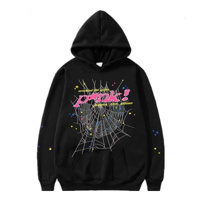 Spider Letter Prints Hoodies - Cozy & Co. Market