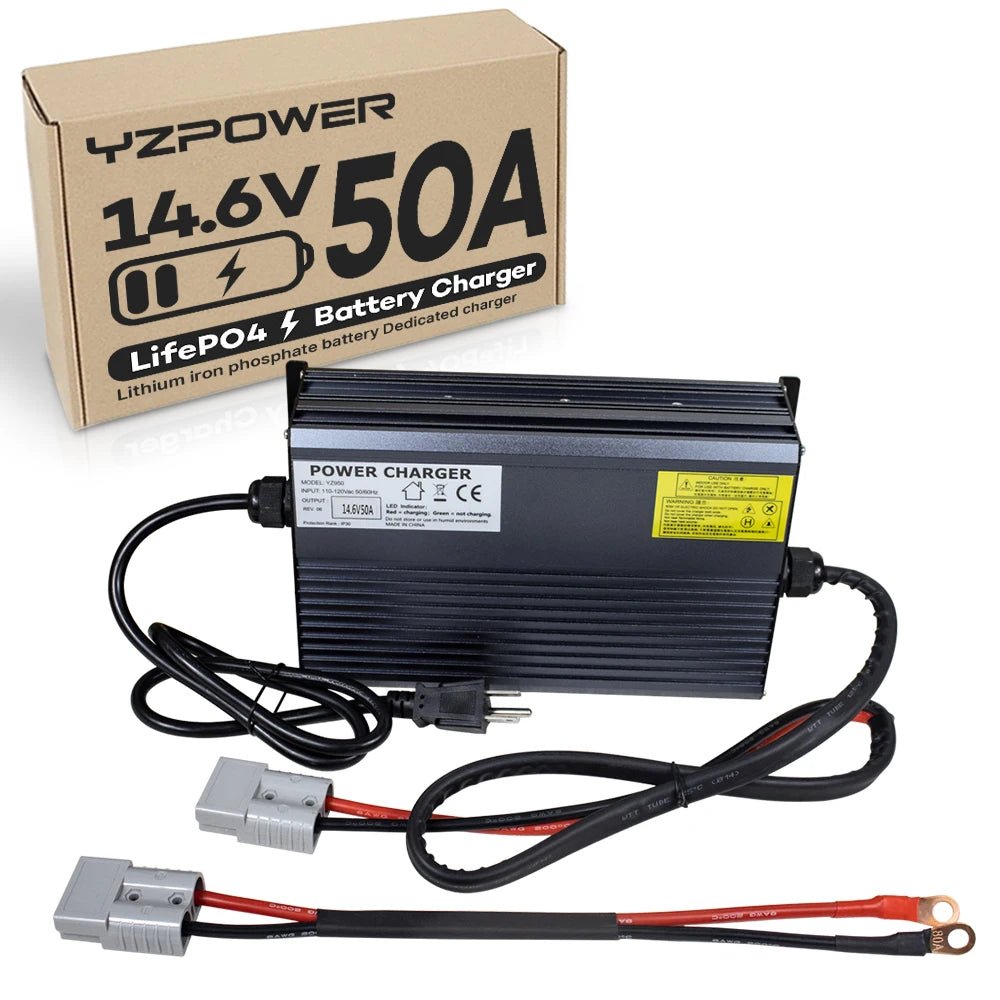Spot Goods YZPOWER High Quality 14.6V 50A 4S 12V Lifepo4 Lithium Battery Charger Electric Scooter Battery OTP OVP Protection - Cozy & Co. Market