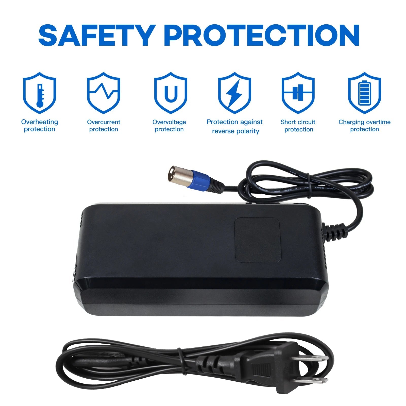 Spot Goods YZPOWER High Quality 54.6V 4A 13S Lithium Battery Charger for Electric Scooters with OTP OVP Protection First Choice - Cozy & Co. Market