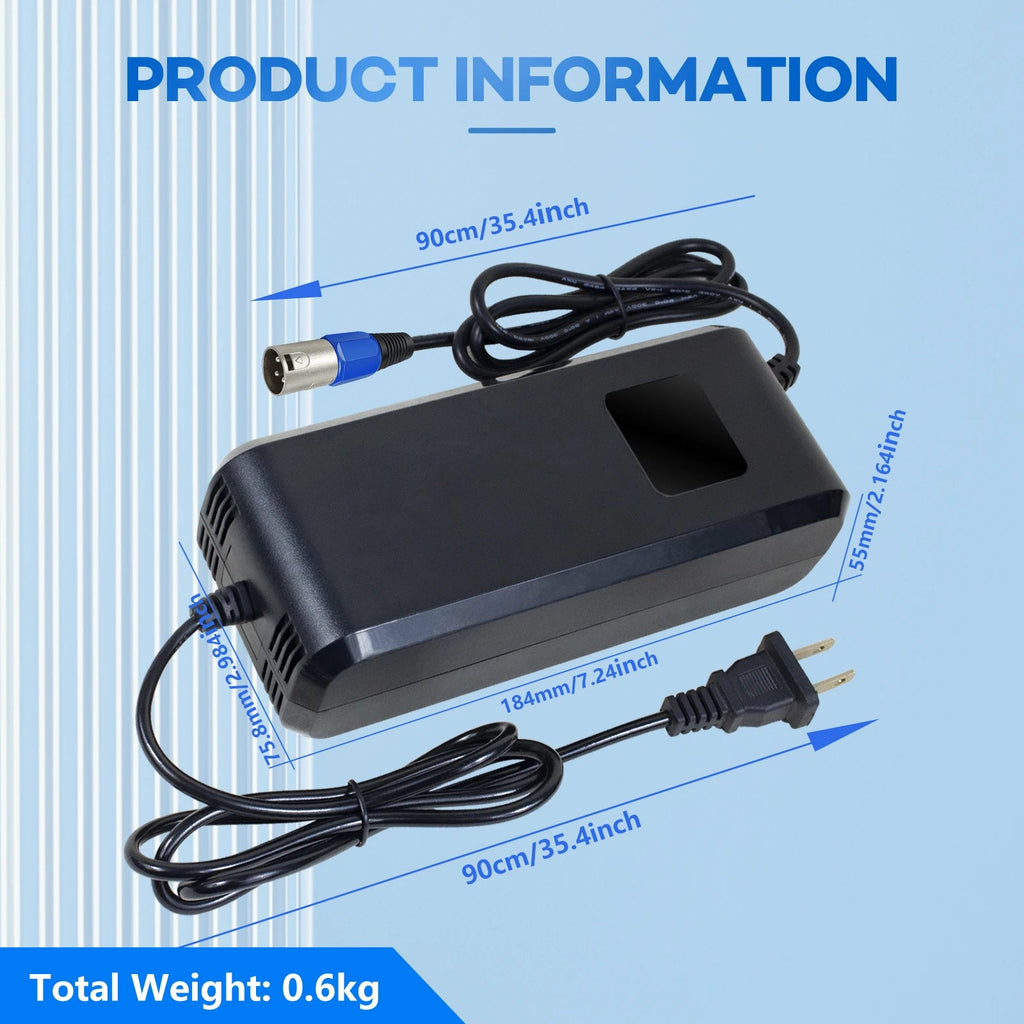 Spot Goods YZPOWER High Quality 58.8V 4A 14S Lithium Battery Charger for Electric Scooters with OTP OVP Protection First Choice - Cozy & Co. Market