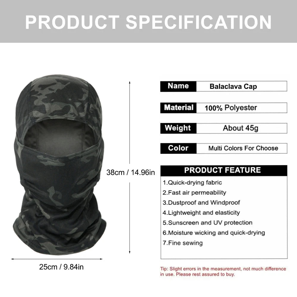 Summer Men's Women's Elastic Breathable Balaclava Hat Sunscreen Cycling Full Face Mask Scarf For Hiking Fishing Skiing - Cozy & Co. Market
