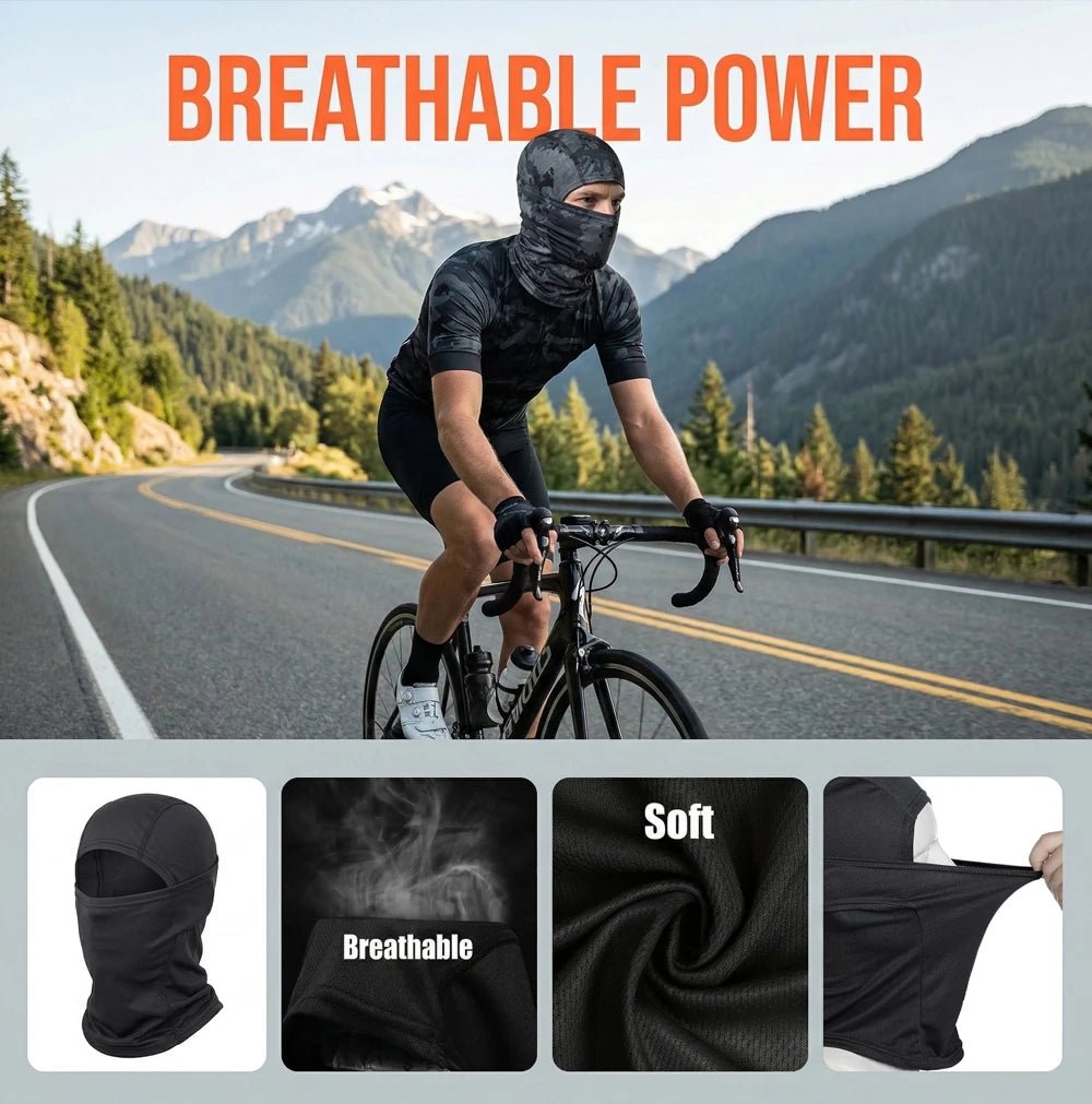 Summer Men's Women's Elastic Breathable Balaclava Hat Sunscreen Cycling Full Face Mask Scarf For Hiking Fishing Skiing - Cozy & Co. Market