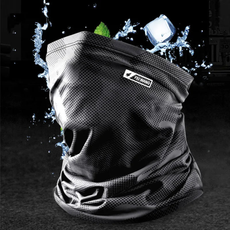 Summer Sunscreen Ice Silk Mask Neck Gaiter UV Protection Face Cover Sunscreen Face Mask Outdoor Cycling Sun Protection Masks - Cozy & Co. Market