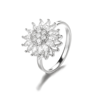 Sunflower Rotation Ring for Anxiety Relief - Cozy & Co. Market