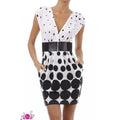 TD Circle Print Dress in Black and White - Cozy & Co. Market