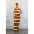 TD Tie Dye Racer Back Maxi Dress Elegant Crocheted Strapless XS/One Size for Day Party or Festival Wear - Cozy & Co. Market