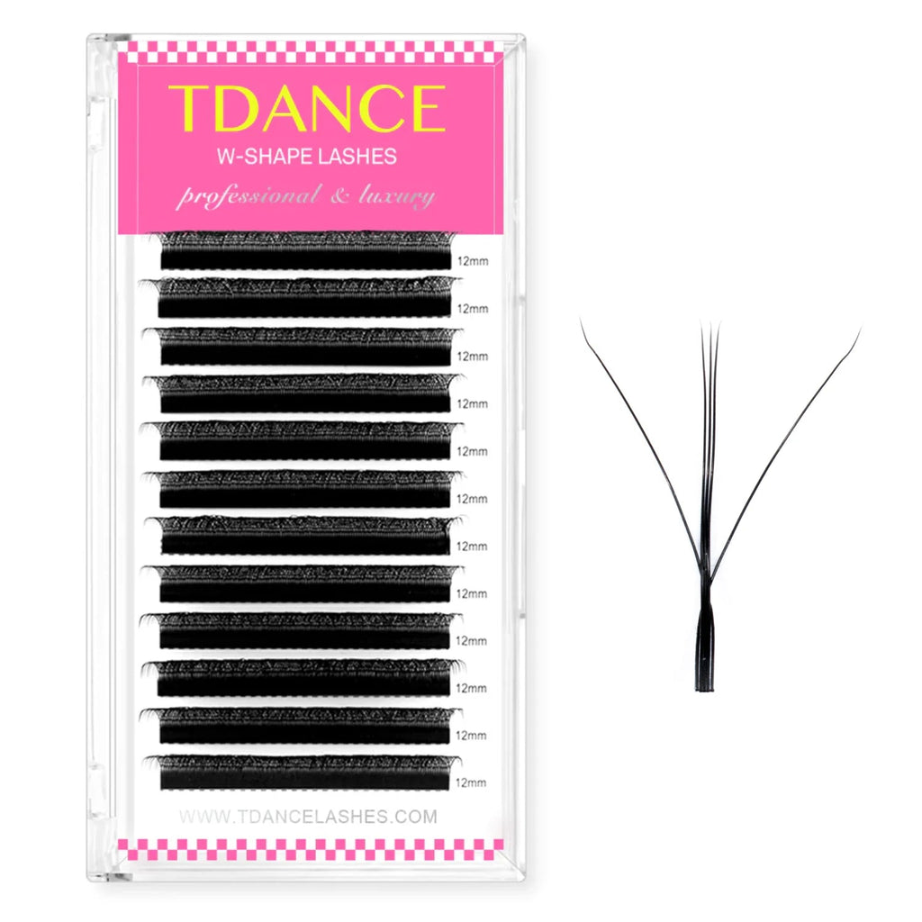 TDANCE 3D 4D 5D 6D Premade Fans Eyelash Extension W Style Faux Mink Natural Soft Bloom Lash Automatic Flowering Volume Eyelashes - Cozy & Co. Market
