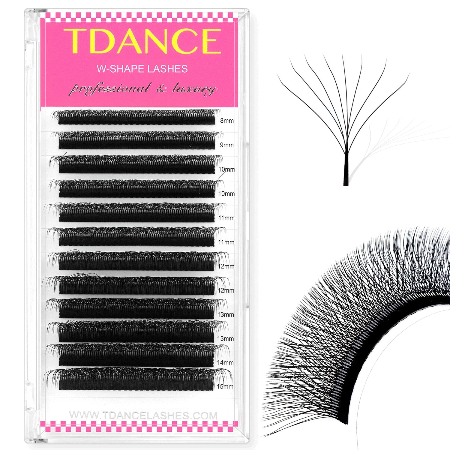 TDANCE 3D 4D 5D 6D Premade Fans Eyelash Extension W Style Faux Mink Natural Soft Bloom Lash Automatic Flowering Volume Eyelashes - Cozy & Co. Market