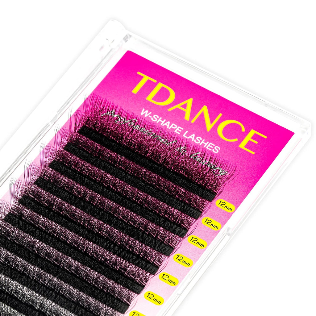 TDANCE 3D 4D 5D 6D Premade Fans Eyelash Extension W Style Faux Mink Natural Soft Bloom Lash Automatic Flowering Volume Eyelashes - Cozy & Co. Market