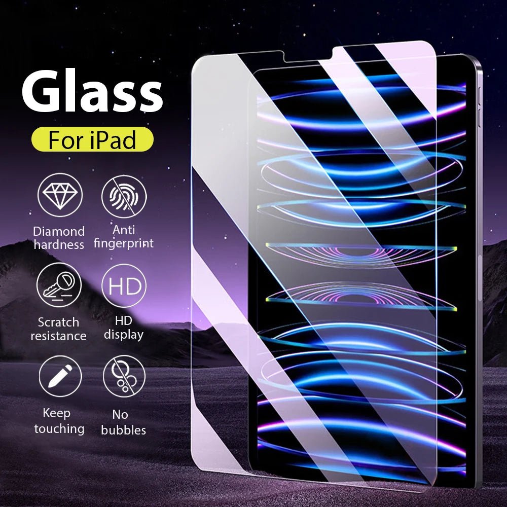 Tempered Glass For iPad 10th 9th Generation A16 Pro 12.9 11 13 2025 Screen Protector For ipad Air 4 5 Mini 6 7 7th 8th 10.2 Film - Cozy & Co. Market