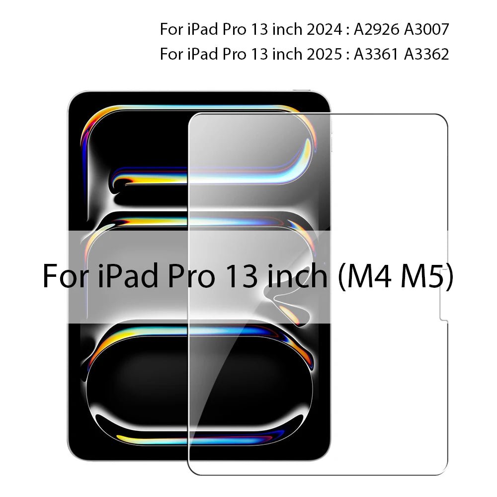 Tempered Glass For iPad 10th 9th Generation A16 Pro 12.9 11 13 2025 Screen Protector For ipad Air 4 5 Mini 6 7 7th 8th 10.2 Film - Cozy & Co. Market