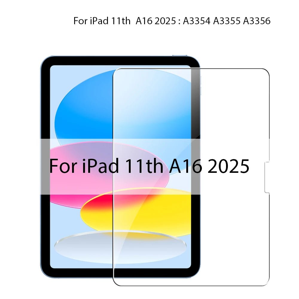 Tempered Glass For iPad 10th 9th Generation A16 Pro 12.9 11 13 2025 Screen Protector For ipad Air 4 5 Mini 6 7 7th 8th 10.2 Film - Cozy & Co. Market