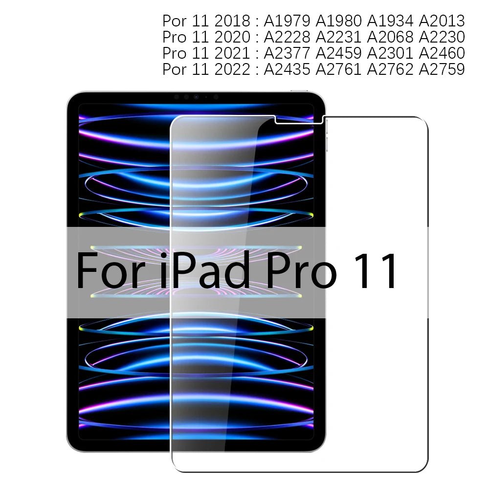 Tempered Glass For iPad 10th 9th Generation A16 Pro 12.9 11 13 2025 Screen Protector For ipad Air 4 5 Mini 6 7 7th 8th 10.2 Film - Cozy & Co. Market