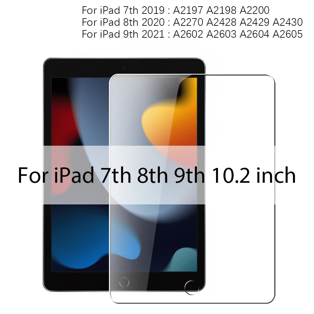 Tempered Glass For iPad 10th 9th Generation A16 Pro 12.9 11 13 2025 Screen Protector For ipad Air 4 5 Mini 6 7 7th 8th 10.2 Film - Cozy & Co. Market