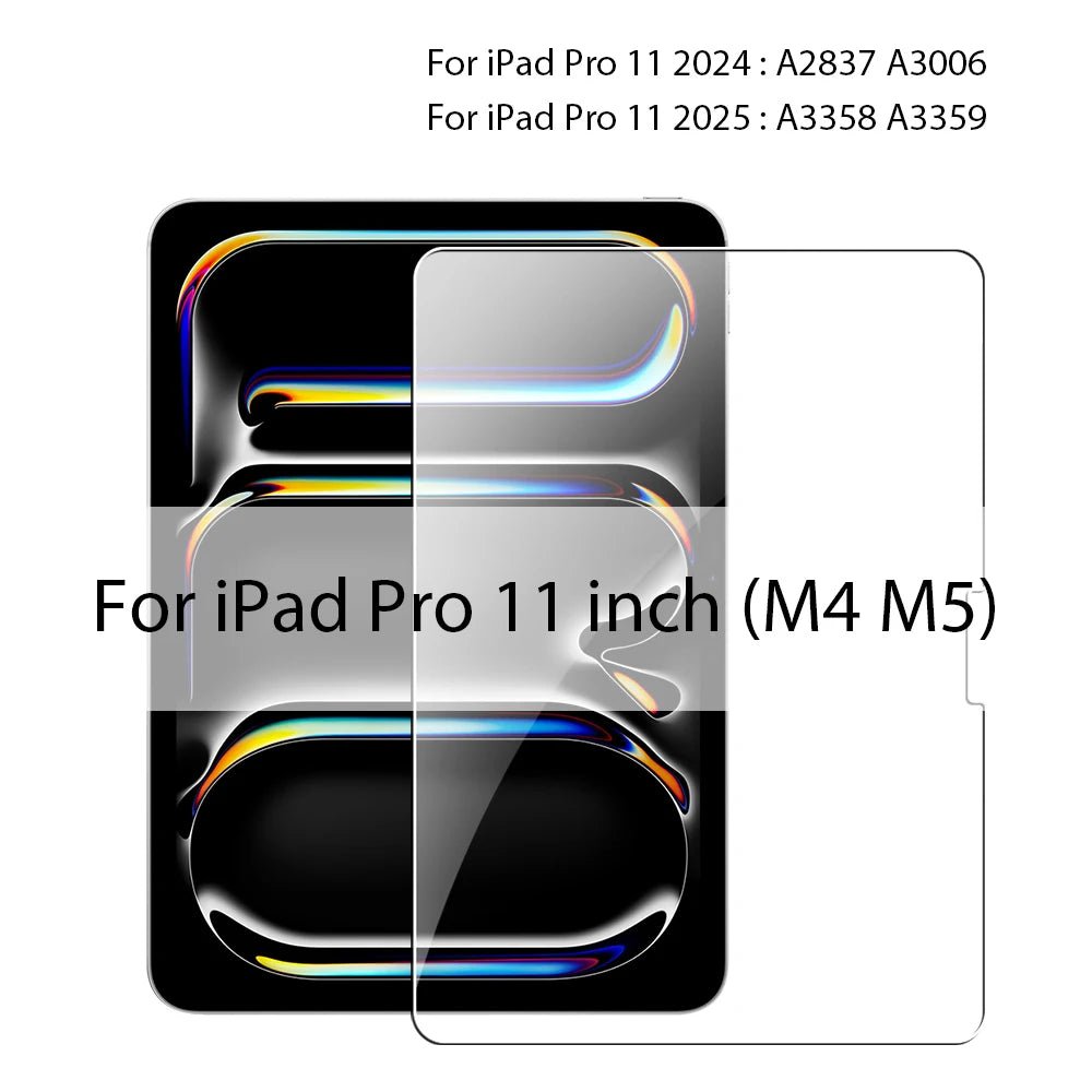 Tempered Glass For iPad 10th 9th Generation A16 Pro 12.9 11 13 2025 Screen Protector For ipad Air 4 5 Mini 6 7 7th 8th 10.2 Film - Cozy & Co. Market