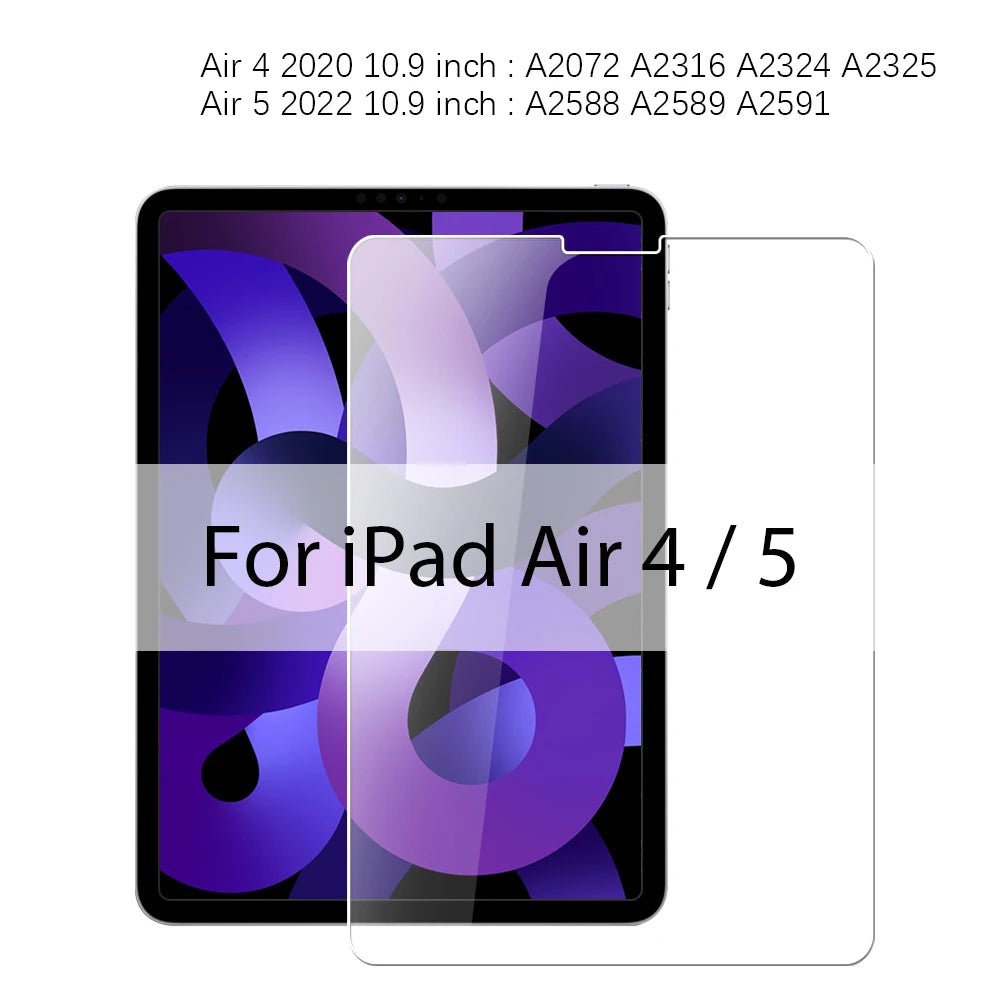 Tempered Glass For iPad 10th 9th Generation A16 Pro 12.9 11 13 2025 Screen Protector For ipad Air 4 5 Mini 6 7 7th 8th 10.2 Film - Cozy & Co. Market