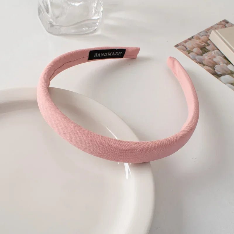 Thin Sponge Hairband 2024 Spring Summer Women's Girls Elegant Head Band Makeup Face Wash Hair Hoop Fashion Hair Accessories - Cozy & Co. Market